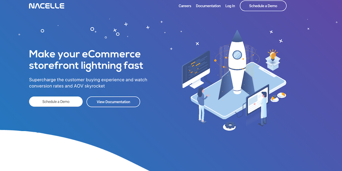 Ecommerce trends: Nacelle webpage