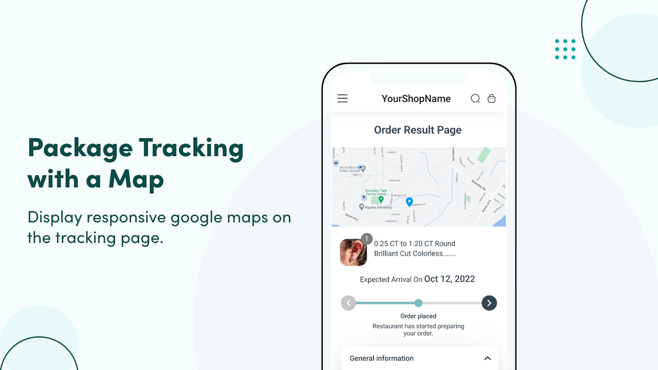 Package Tracking with Map