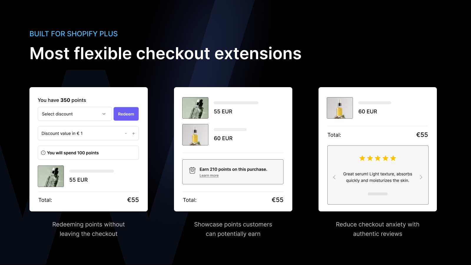 ​​Loyalty checkout extensions for Shopify Plus