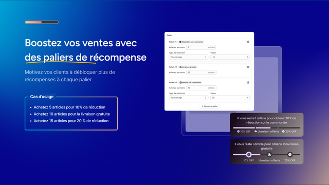 Récompenses à barre de progression
