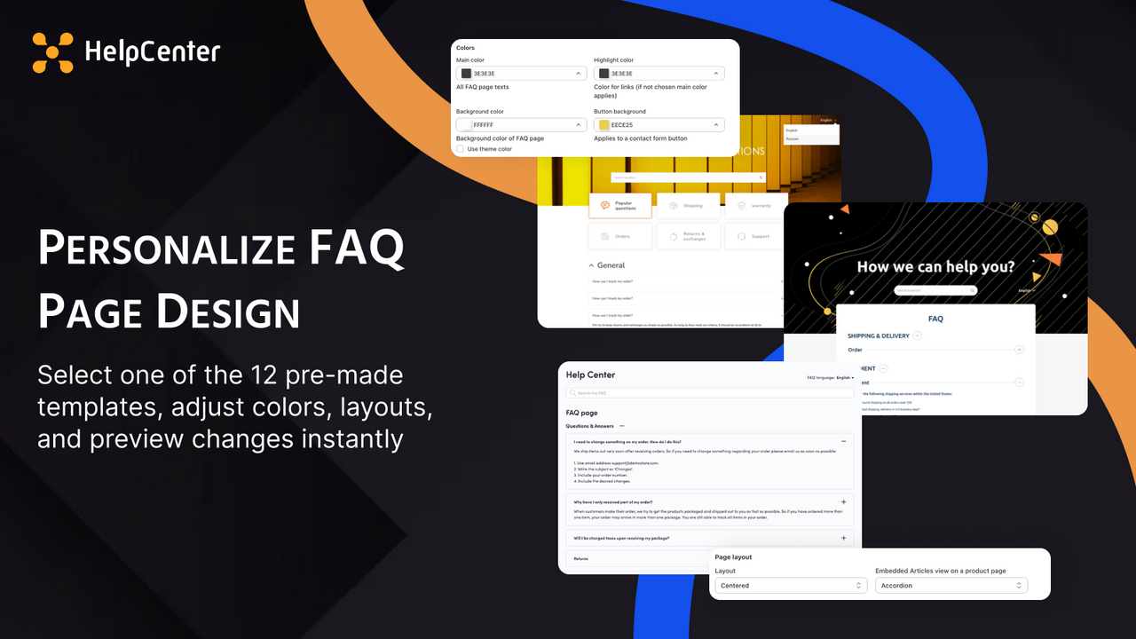 Shopify FAQ Templates | Shopify FAQ Design | Shopify FAQ app
