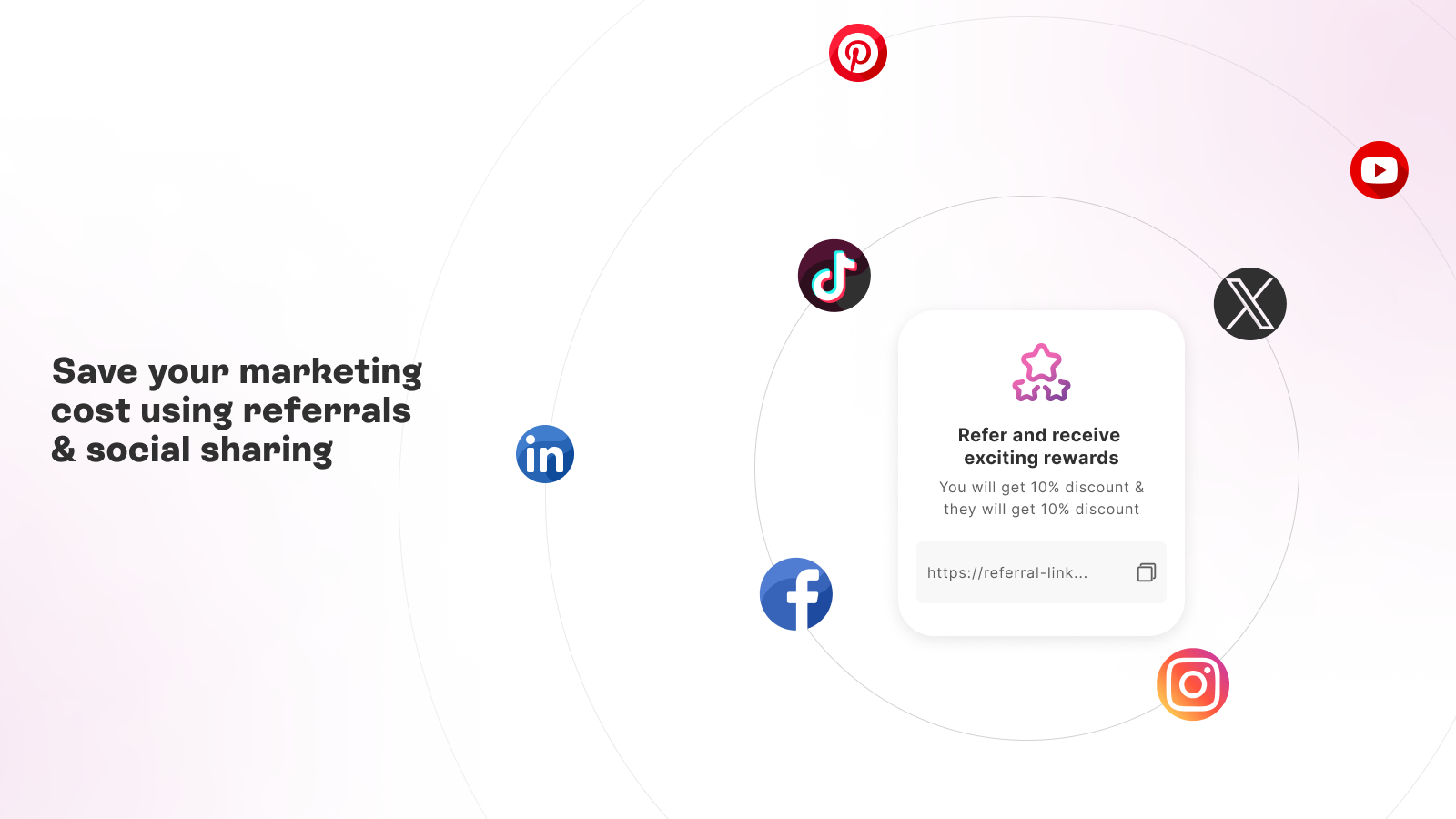 Shopify referral program app & points for social sharing