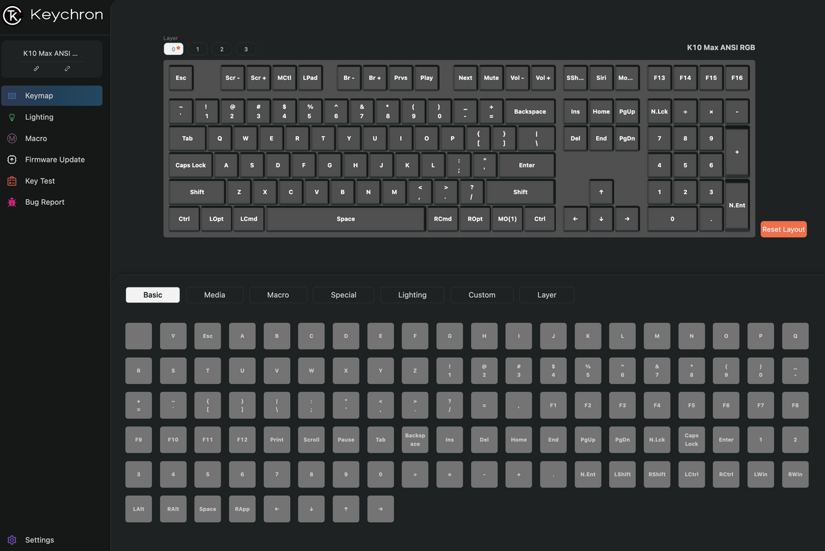 Program the K10 Max keyboard with Launcher K10 Max Launcher.png__PID:1458aab8-b117-4f0c-9efb-009787762e46