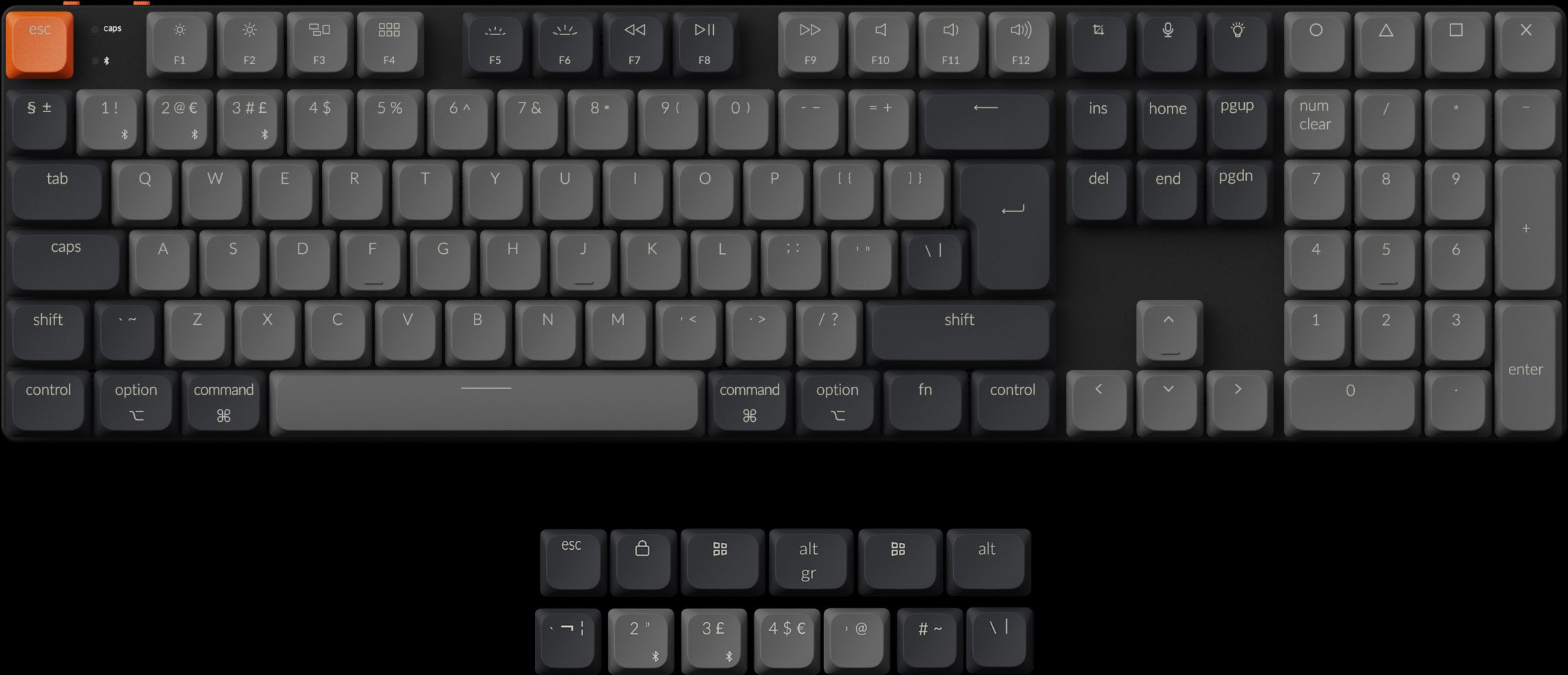 Keychron K5 Version 2 Full-Size Layout Ultra-Slim QMK Wireless Custom Mechanical Keyboard ISO Layout K5-Version-2-UK.jpg__PID:4ce27f1f-2ed1-4905-9bc2-dde42b45a73f