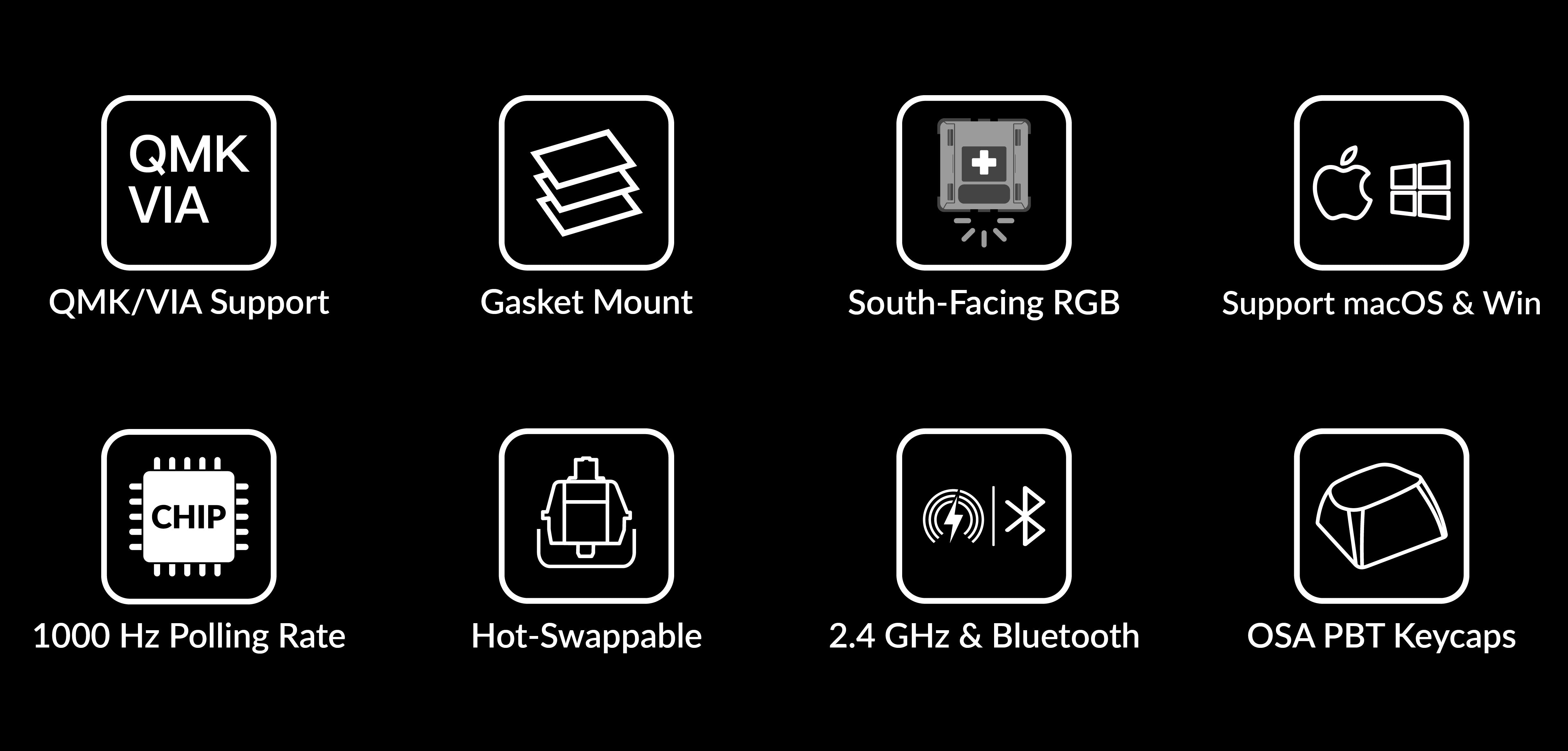Features of Keychron V3 Max 2.4G wireless QMK mechanical keyboard Features of Keychron V3 Max 2.4G wireless QMK mechanical keyboard