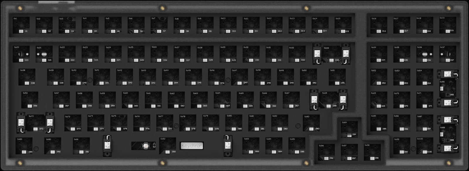 Barebone US layout of Keychron V5 Custom Mechanical Keyboard Barebone US layout of Keychron V5 Custom Mechanical Keyboard