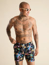 The Black Light Nights 5.5" (Classic Swim Trunk) - Image 1 - Chubbies Shorts