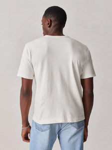 Model wearing toughknit 90s boxy tee - 3