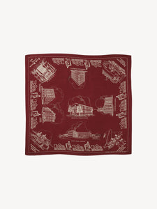 Lee X Buck Mason Burnt Red Mohnton Bandana - Product Flat
