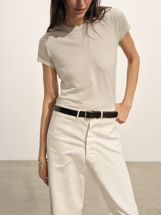 Model wearing Cloud Jersey Slim Crew 