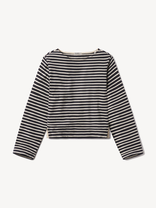 Navy/Natural Catalina Breton Tee - product flat