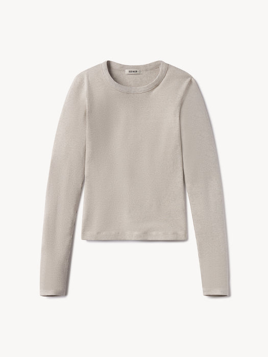View of the Marled Flint Surplus Rib L/S Crew