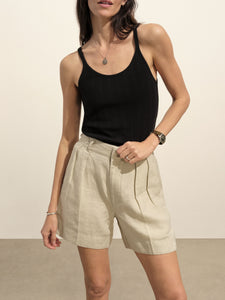 Model wearing Riviera Linen Short - 2