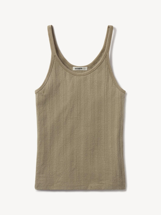 Marsh Fern Heirloom Rib Base Tank - Product Flat
