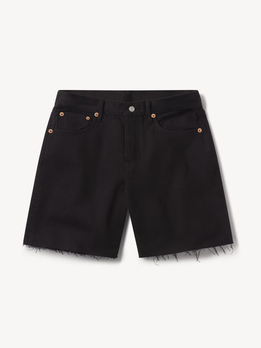 Black Montecito Cut-Off Short - Product Flat