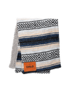 Blue Hand-Made Serape and Sherpa Baby Blanket