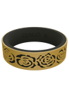 Women's Clearance Gold/Black Strata Blossom Silicone Ring
