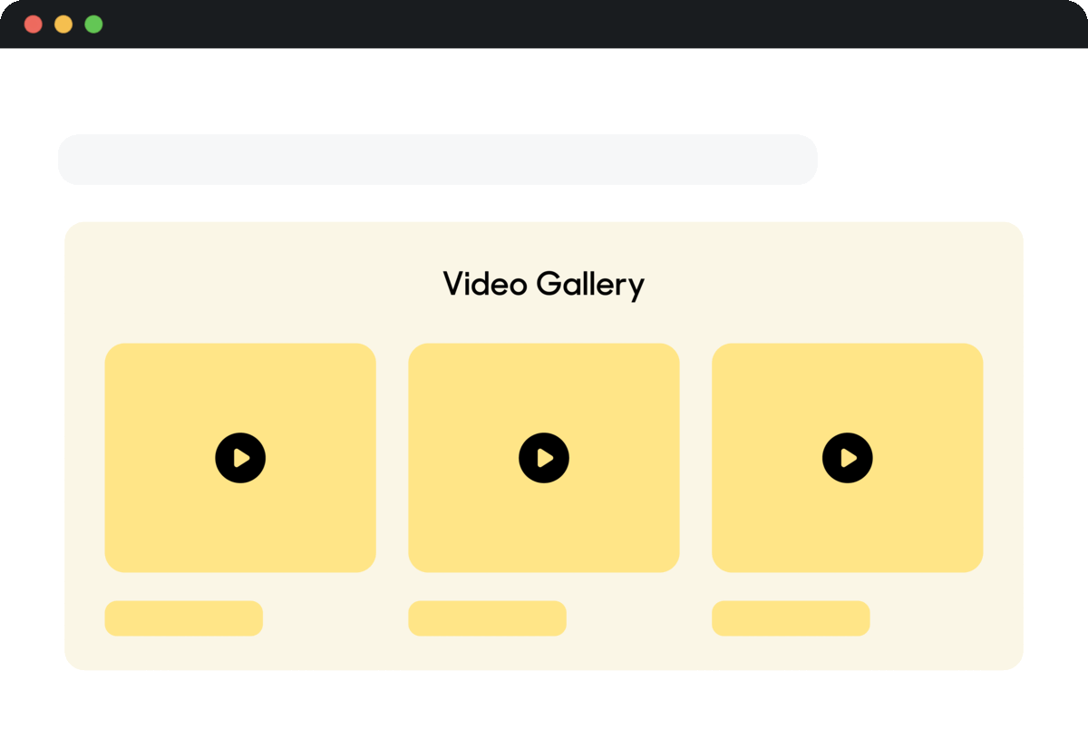 Animation showing different extensions