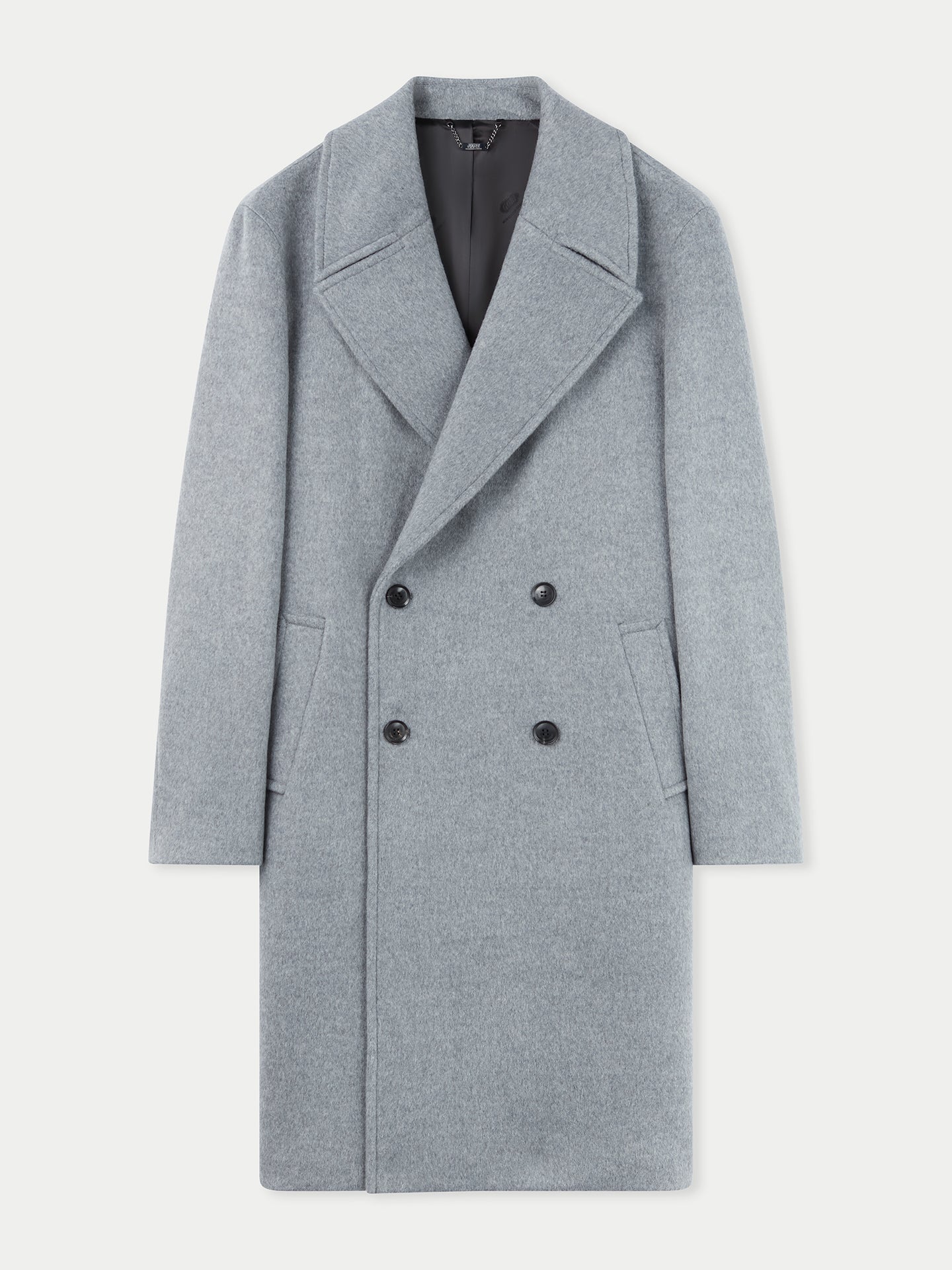 GOBI Double-Breasted Men’s Cashmere Coat Dim Gray - Giorgio Spina Collection