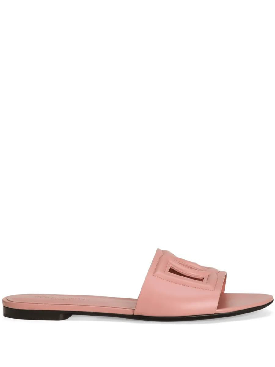 Shop Dolce & Gabbana White Sandals In Multicolor