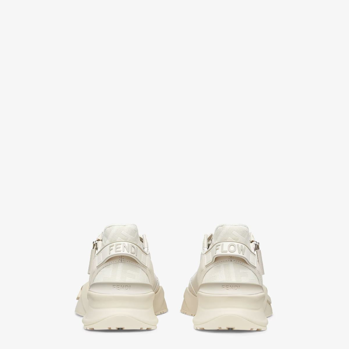 Shop Fendi " Flow"sneakers In White