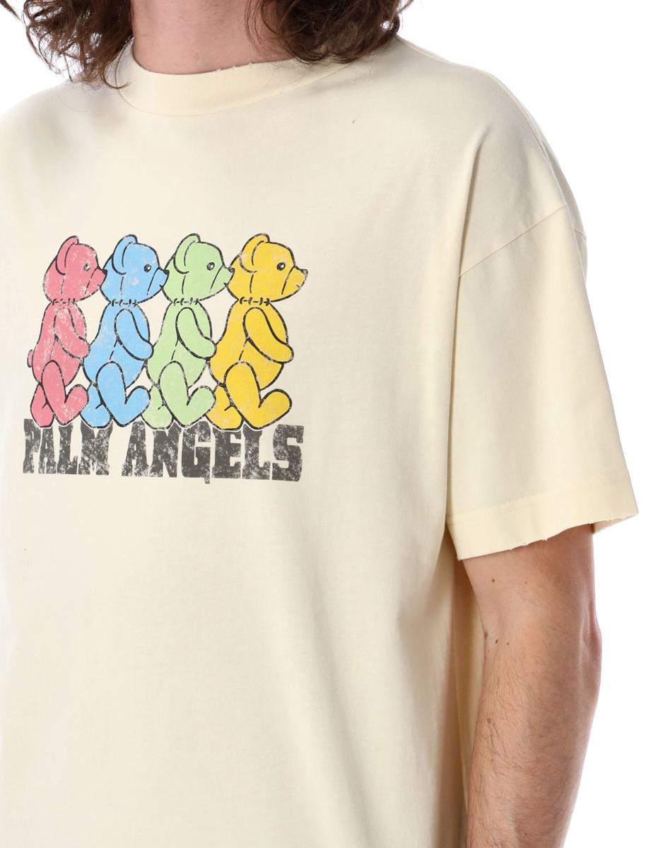 PALM ANGELS PALM ANGELS MULTICOLOR BEARS T-SHIRT