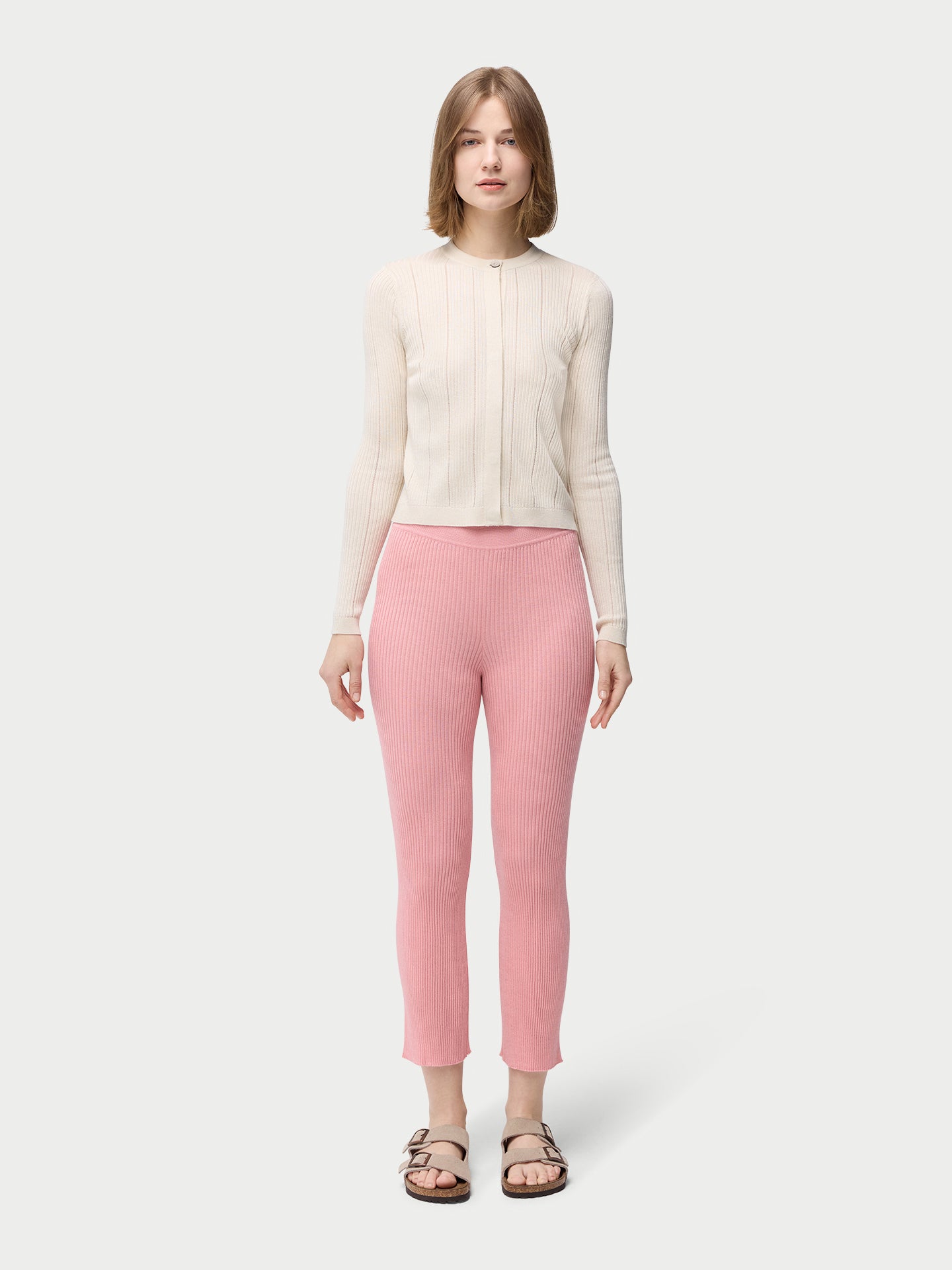 Kaszmirowe spodnie z mieszanką jedwabiu | GOBI Cashmere