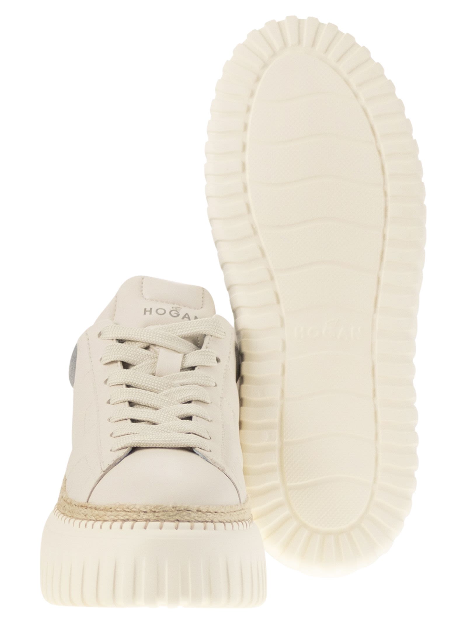 Hogan H Stripes H 569 Allacciato Sneaker In White