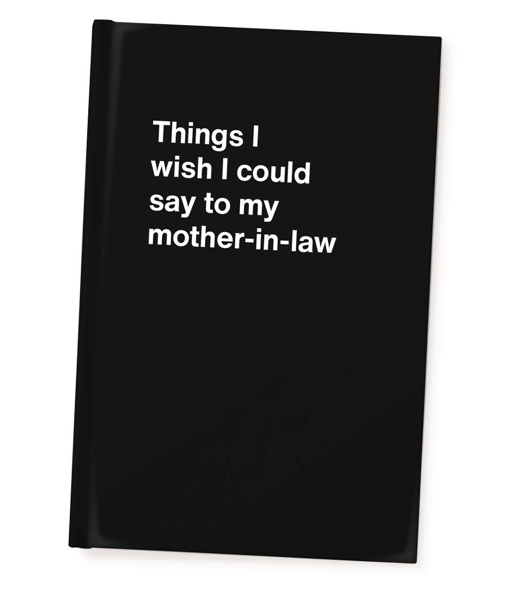 A hardcover WTF Notebook titled 