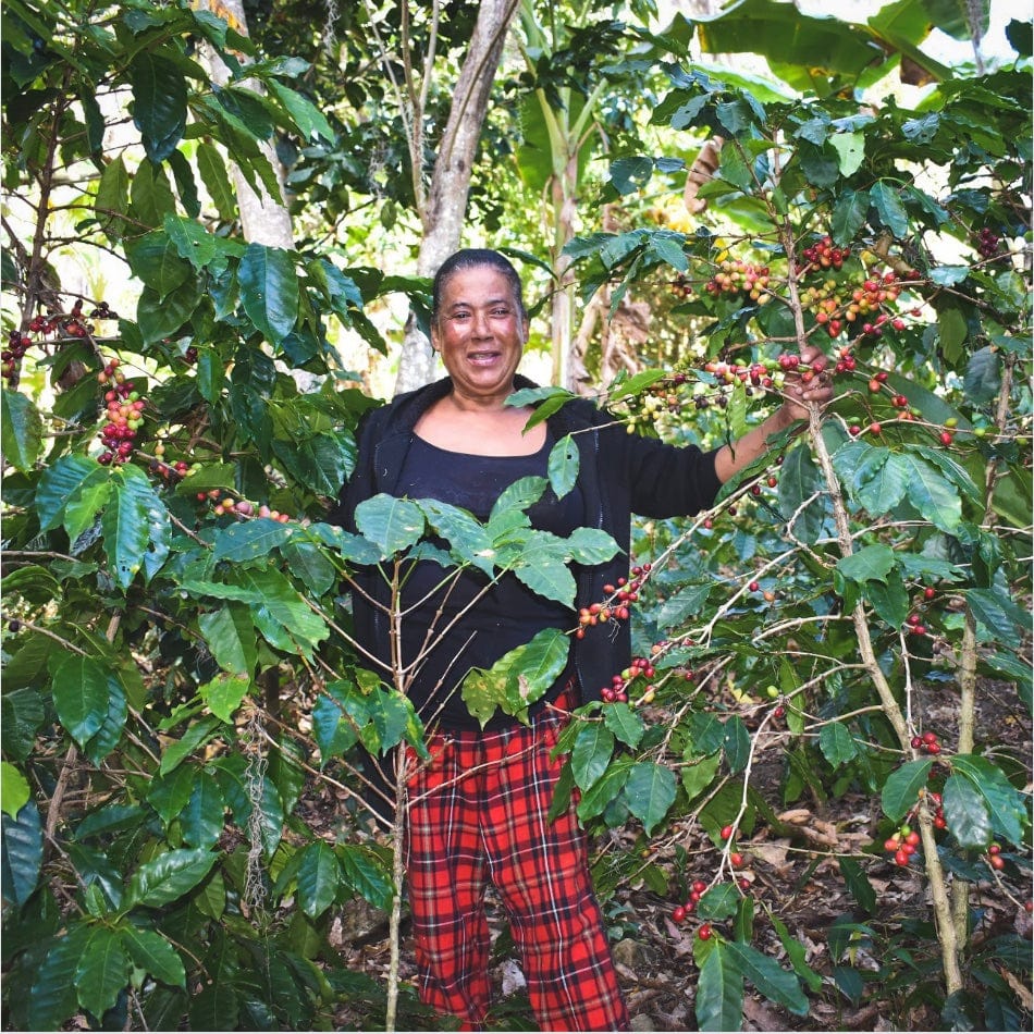 Woman standing in Dominican Republic forest