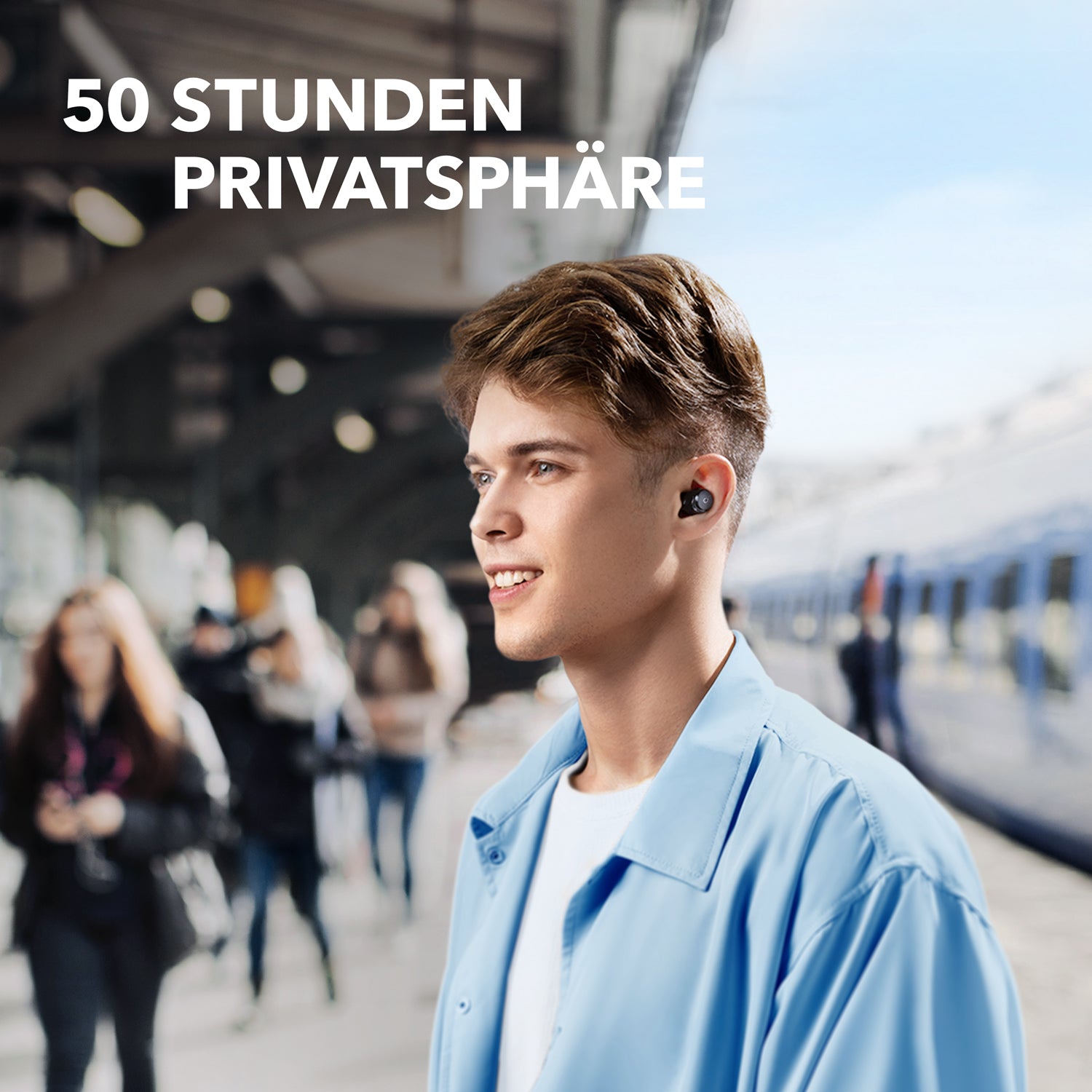 Space A40 | Langlebige Earbuds mit Noise Cancelling-Schwarz