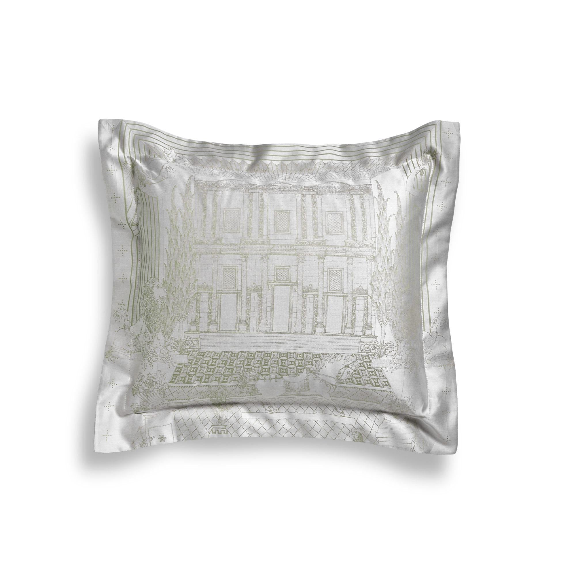 Ephesus Jacquard Decorative Cushion – Celadon