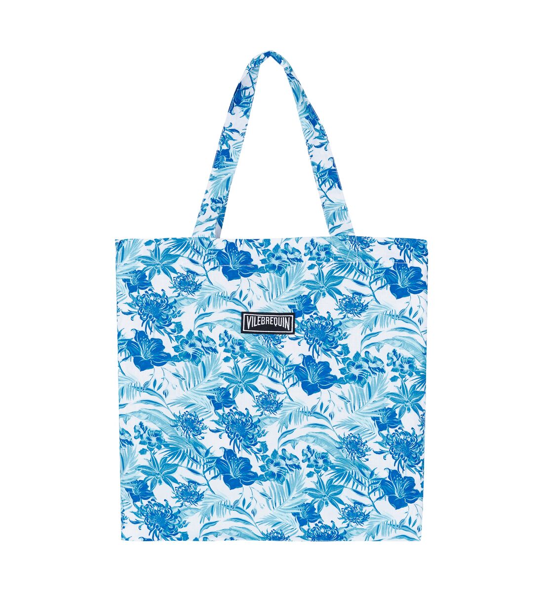 Unisex Linen Beach Bag Tahiti Flowers