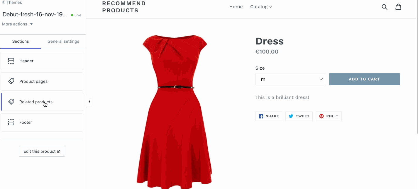 shopify related products: section code