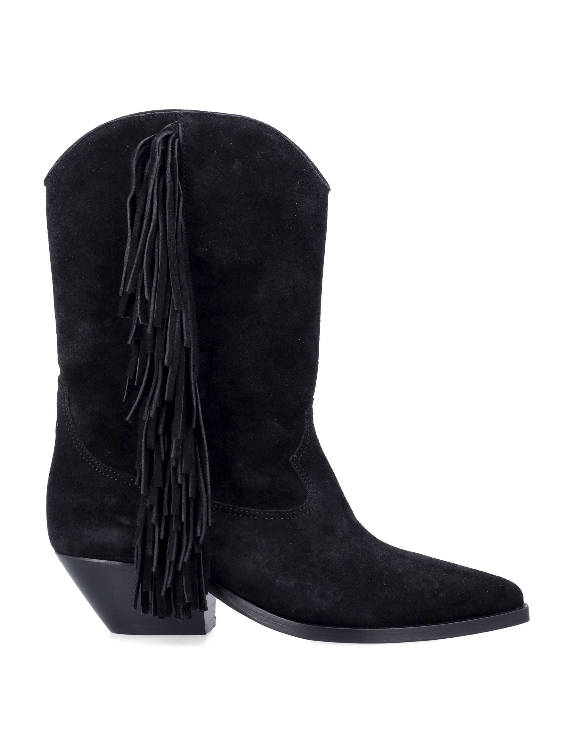 Isabel Marant Duerto Fringed Suede Cowboy Boots