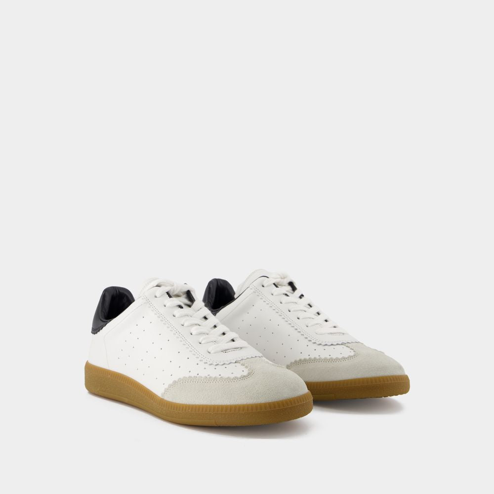 Shop Isabel Marant Bryce Leather Sneakers