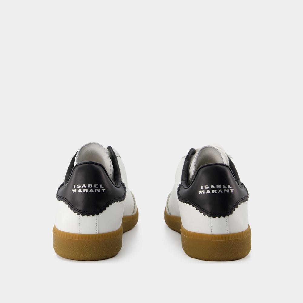 Shop Isabel Marant Bryce Leather Sneakers