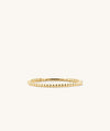 Beaded Ring: Handcrafted 14k white gold ring with a single bead, 1.3 mm thick, suitable for all activities.