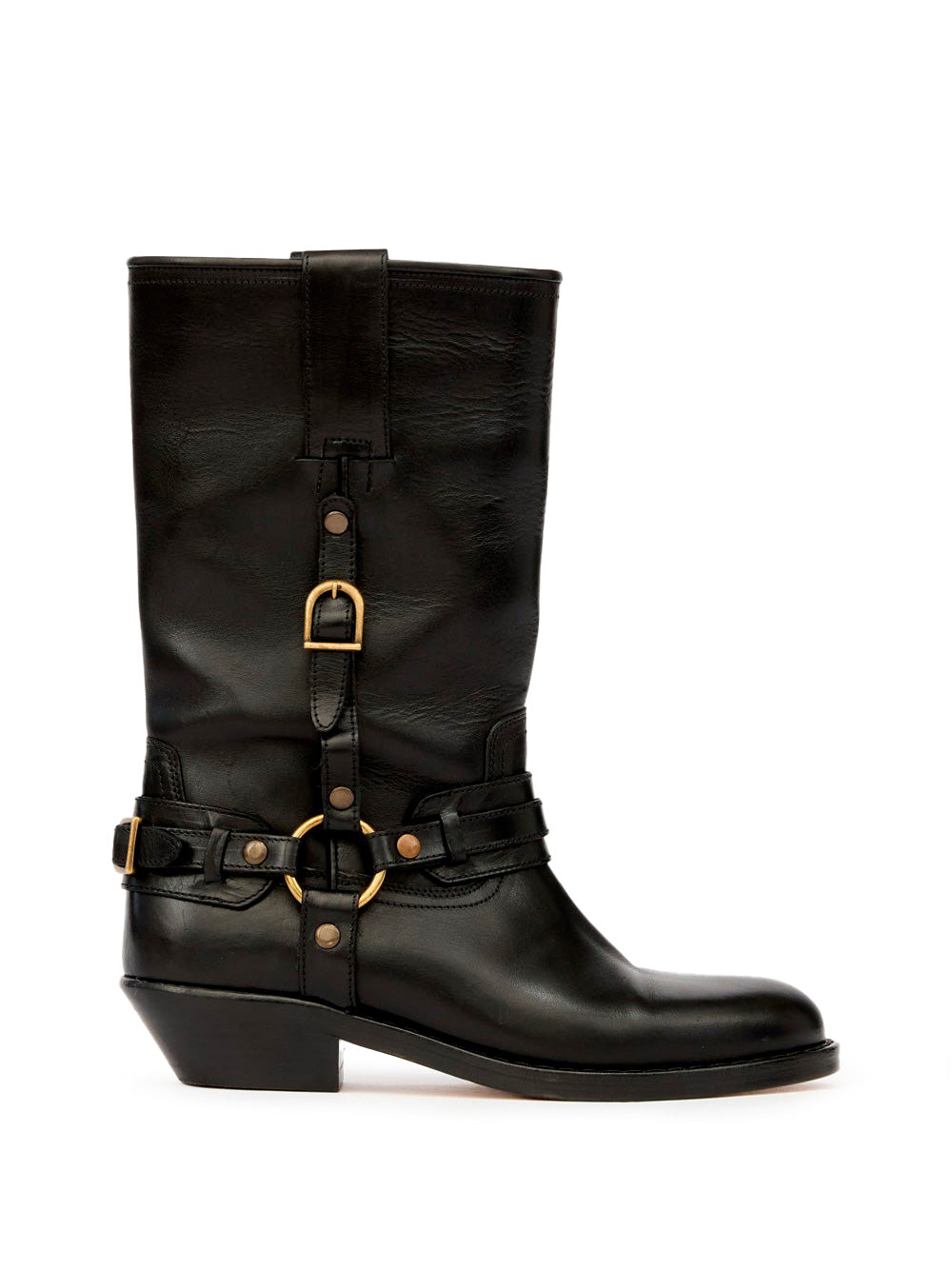 Shop Isabel Marant Women Heiko Boots With Straps In Black