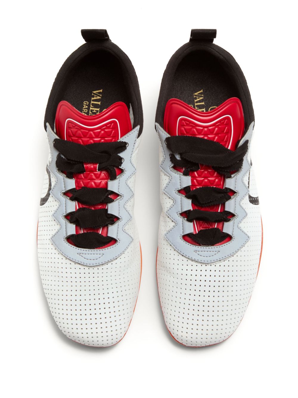 Shop Valentino Garavani Women Chromathon Leather Sneakers In Multicolor