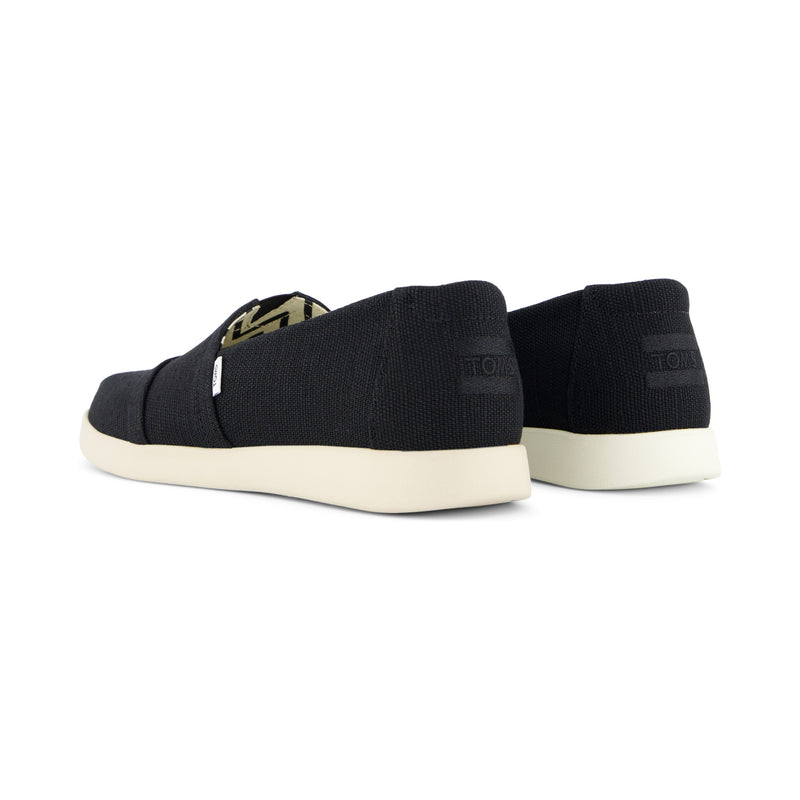 Alpargata Plus Black Heritage Canvas Back View