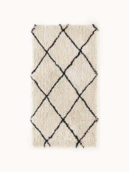 Tapis à poils longs tufté main Naima