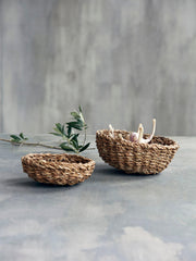 Broodmandenset Tango van zeewier, 2-delig, Beige