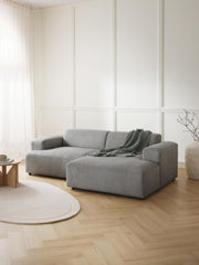 Cord-Ecksofa Melva (3-Sitzer)