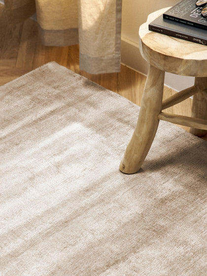 Tapis en viscose tissé main Jane