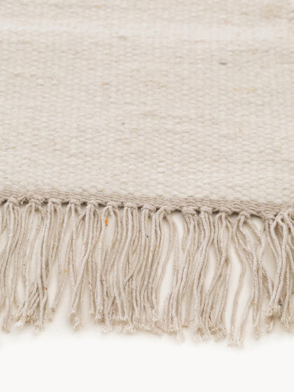 Image de la galerie 3 - Tapis en laine tissé à la main avec franges Liv
