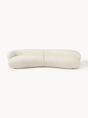 Sofa Alba (4-Sitzer) aus Teddy-Bouclé