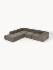 Modulares XL-Ecksofa Lennon aus Bouclé