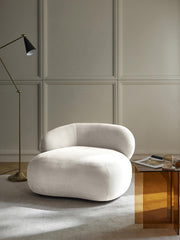 Fauteuil lounge Alba, Blanc