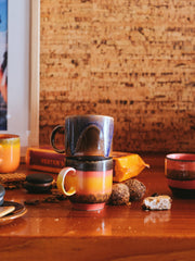 Tasses artisanales 70's, 4 élém.